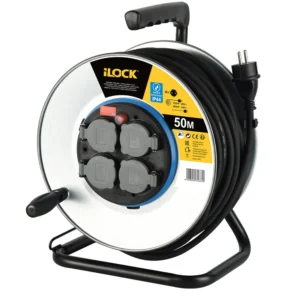 ilock Cable Reel  بكره مشترك لوك 50 متر مقاوم للمياه 4مخرج