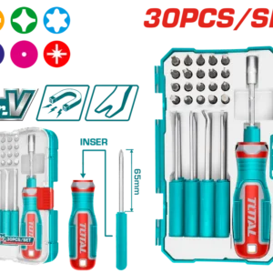 tacsd30306 طقم مفك 30 قطعه توتال