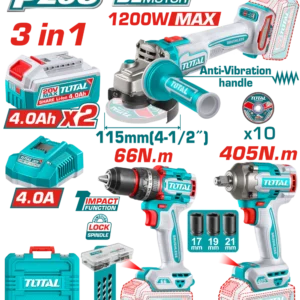 كومبو Combo Kit Drill  Impact Grinder 20V TOSLI241291  TCKLI20358