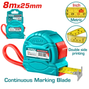 TMT126381 متر قياس 8 متر × 25 مم بلاستيك توتال TMT34825