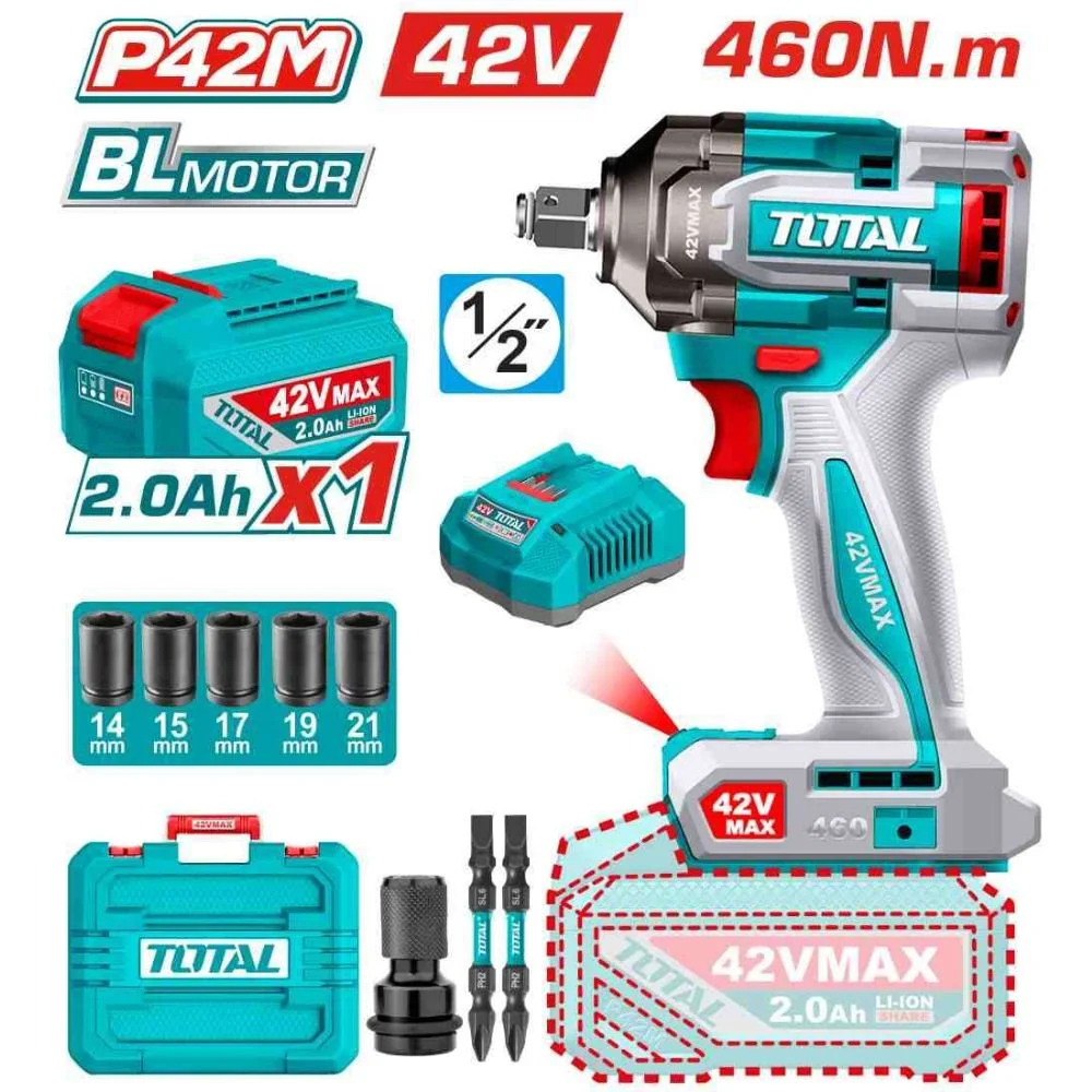 TIWLI42461 Cordless impact wrench 42v