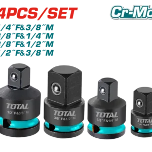 طقم ادابتور لقم تصادمية 4 قطع (1/4 - 3/8 - 1/2 بوصة) - THISAD12438