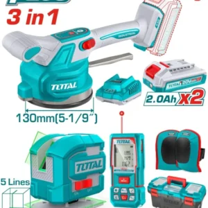 كومبو هزاز سيراميك و متر ليزر و ميزان ليزر توتال2 TOSLI250606