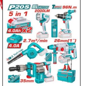 كومبو شنيور 96 و هيلتي و هيلتي تكسير و بلور و كشاف توتال TOSLI251083