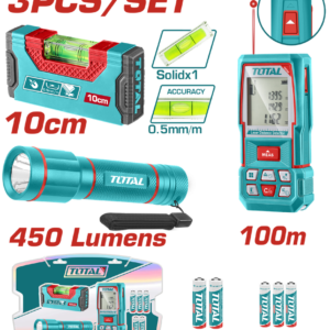 طقم متر ليزر وكشاف وميزان ليزر  TOS251003