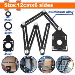 وادفو زاوية علام (مسطرة )مفصلية قابله للثنى 12 سم (4 بوصة) * 6 مسطره – WSR5601