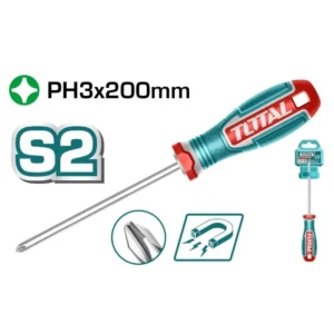 TSDPH3200 Total Phillips Screwdriver PH3  (200mm) مفك صليبه