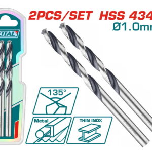 2 بنطه حدادي HSS drill bit 1mm 2pcs  TAC1200014