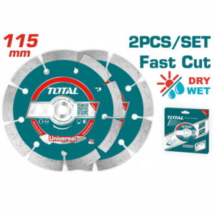 طقم الماظه 4.5 بوصه 2قطعه TOTAL DIAMOND DISCS 2PCS 115mm TAC21111532