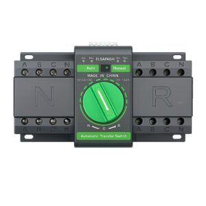 مفتاح ATS اوتوماتيك بماتور 125 امبير - 4 بول  Dual Power Automatic/Manual Transfer Switch Power Converter