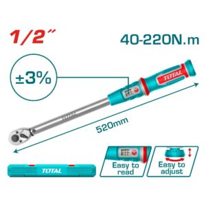 يد عزم سيستيم Preset Torque Wrench 1/2″  40-220Nm THPTW1220N6