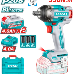 امباكت 550 نيوتن مع 2 بطاريه tiwli2055 tiwli2050 impact wrench