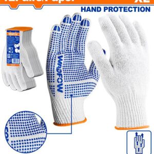 wkg1801 wadfow جوانتي محبب Knitted&PVC dots gloves