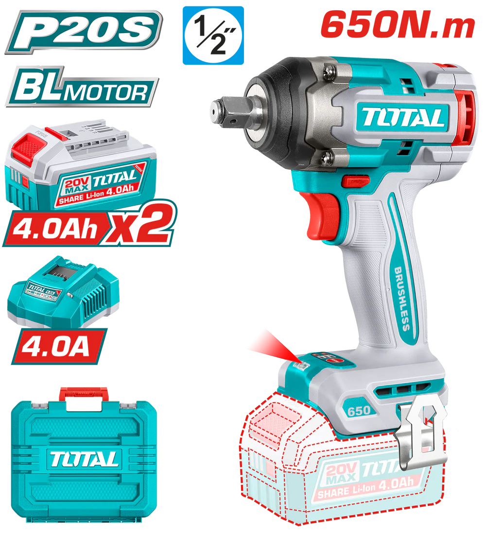tiwli2065 impact wrench امباكت رانش 650 نيوتن