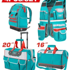 كومبو شنط وفيست TOTAL COMBO 4 PCS TOOL BAG TOS230914