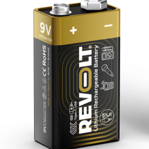 بطاريه ليثيوم 3960mwh 9V rechargeable batteries revolt قابله للشحن عن طريق usb-c