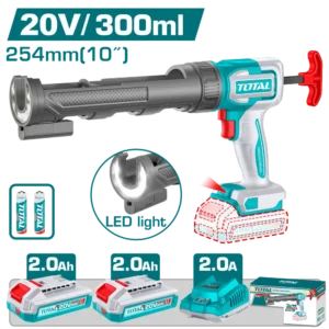 مسدس سليكون بطاريه مع 2 بطاريه TCGLI20021 silicone gun total