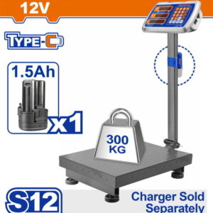 ميزان 300 كيلو وادفو ببطاريه خارجيه 12 فولت WEC1303 Cordless scale