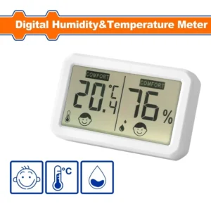 WTM1503 جهاز قياس حراره ورطوبه Wadfow   Digital Humidity