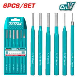 طقم سنبك 6 قطعة طول 152 مم Pin Punch Set  1.5 : 8 THT42K0606