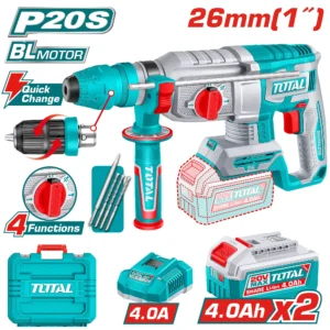 هلتي بطارية 20V 26mm ظرف متغير Rotary Hammer TRHLI202689 توتال