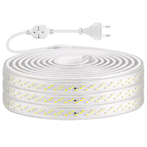 خرطوم ليد 3 لمبه ابيض 6500 كليفن LED Strip Light 3 Rows 220V 180  ILOCK LED/m 100m