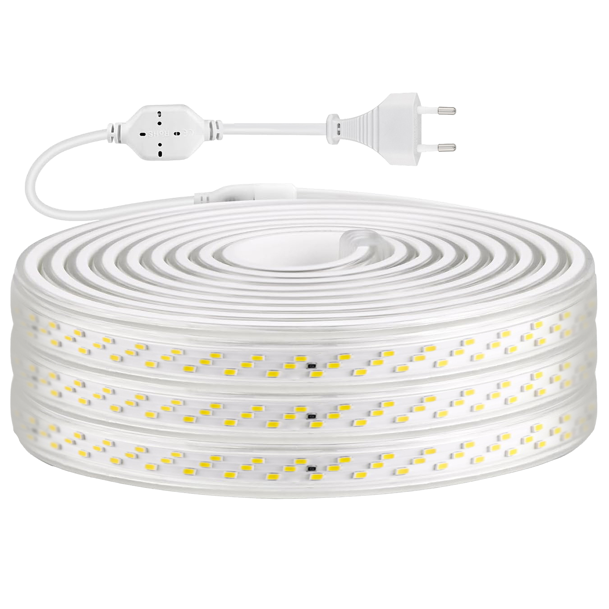 خرطوم ليد 3 لمبه ورم 3000 كليفن LED Strip Light 3 Rows 220V 180 ILOCK LED/m 100m