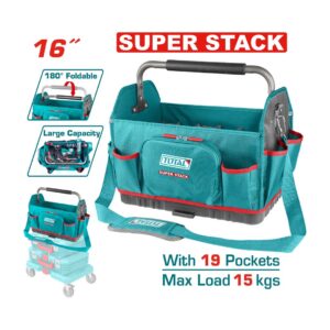 شنطه قماش 16 بوصه مفتوحه بخاصيه THT36L06 Tool Bag Stackable