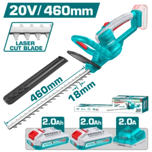 thtli20461 THTLI20462 منشار تسويه اسوار اشجار شحن مع 2 بطاريه وشاحن hedge trimmer