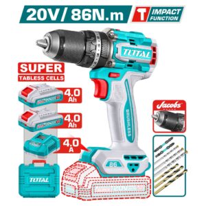 شنيور 86 نيوتن مع 2 بطاريه تابليس 4 امبير  TIDLI208686 Li-ion Impact Drill