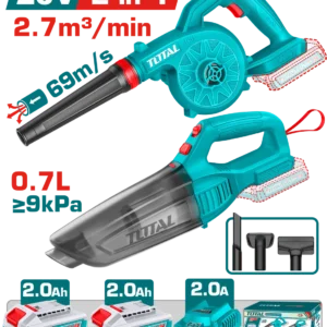 كومبو مكنسه وبلاور TOSLI240999 2 Pcs Combo Kit (Li-ion Blower + Li-ion Vacuum Cleaner)
