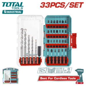 طقم بنط ولقم Total TACSDL11303 Concrete Drill Bit Set (33 pcs)